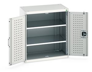 Bott Industial Tool Cupboards with Shelves Bott Perfo Door Cupboard 800Wx525Dx900mmH - 2 Shelves